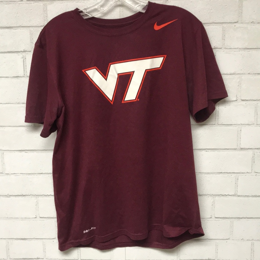 Nike Virginia Tech Dri Fit Logo Shirt BARELY WORN